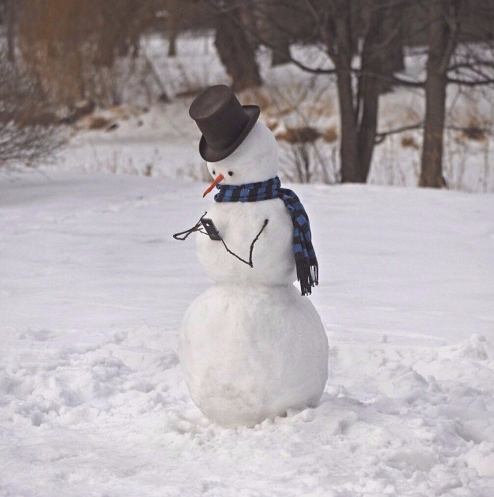 Снеговик картинка