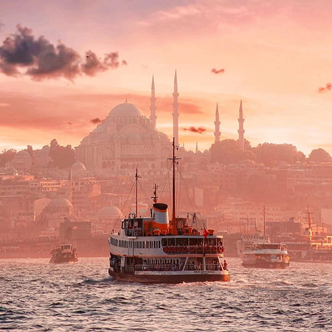 Стамбул Босфор закат