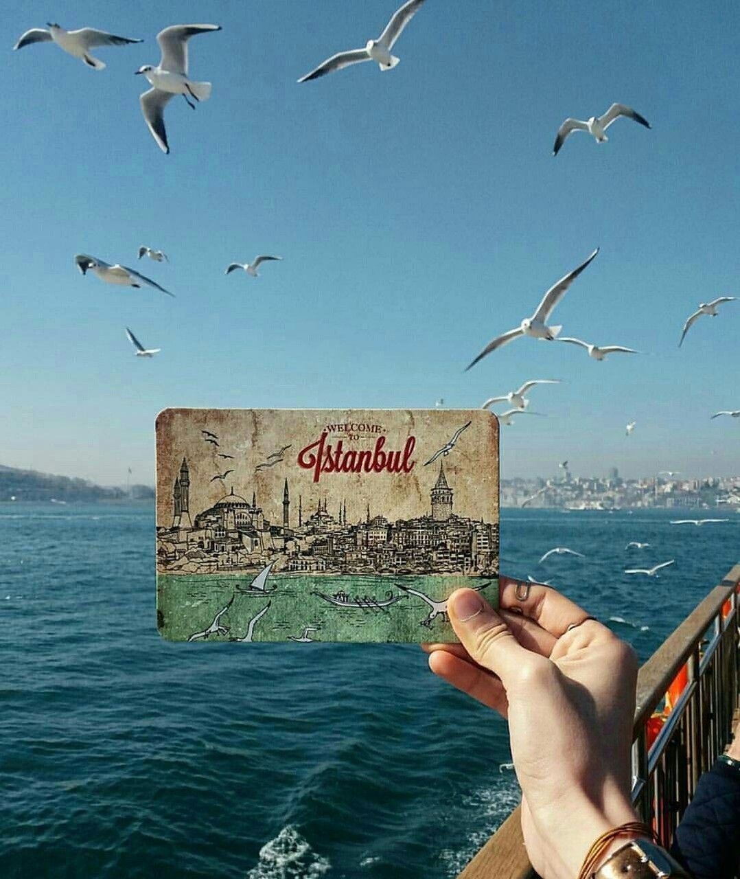 Открытка улетела в путешествие