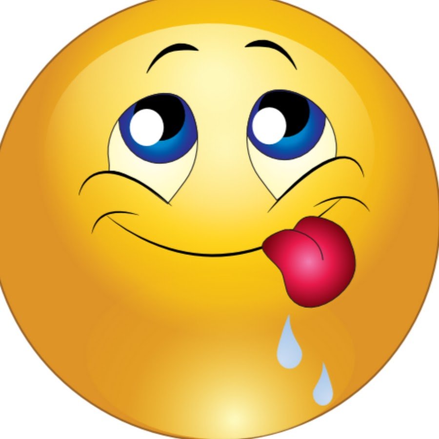 Смайлик слюнки текут