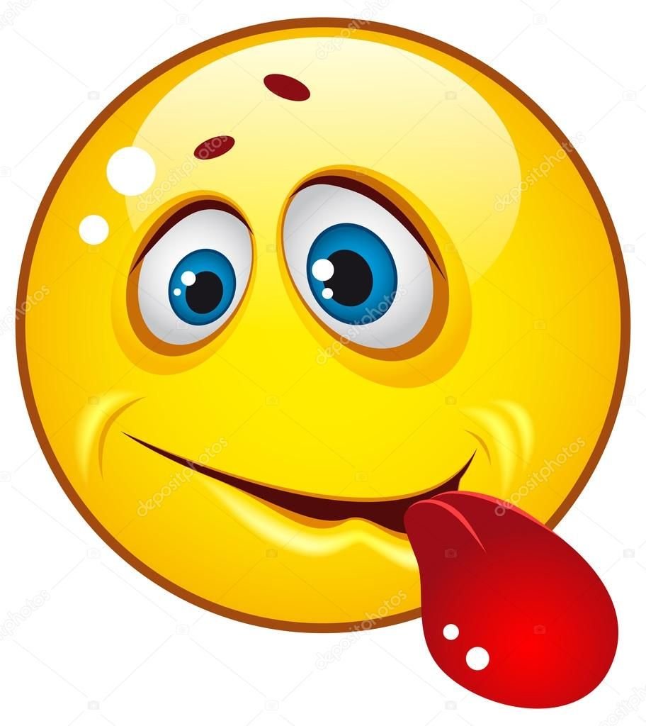 Смайлик слюнки текут