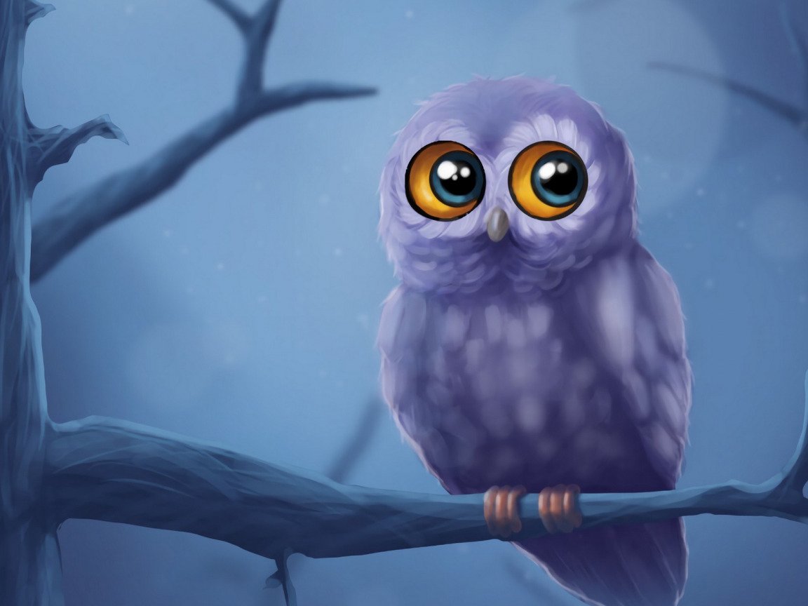 Сова мультяшная
