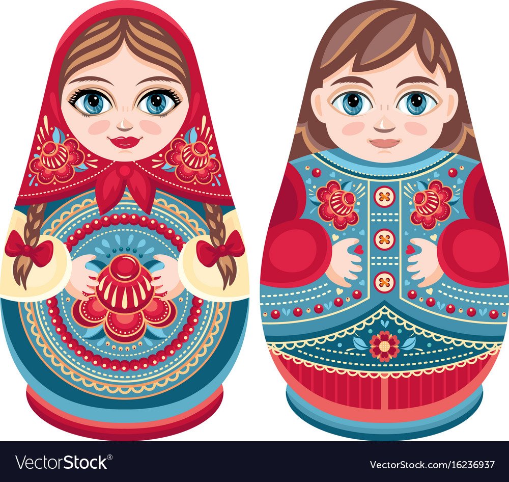 Матрешки для разрезания русские народные