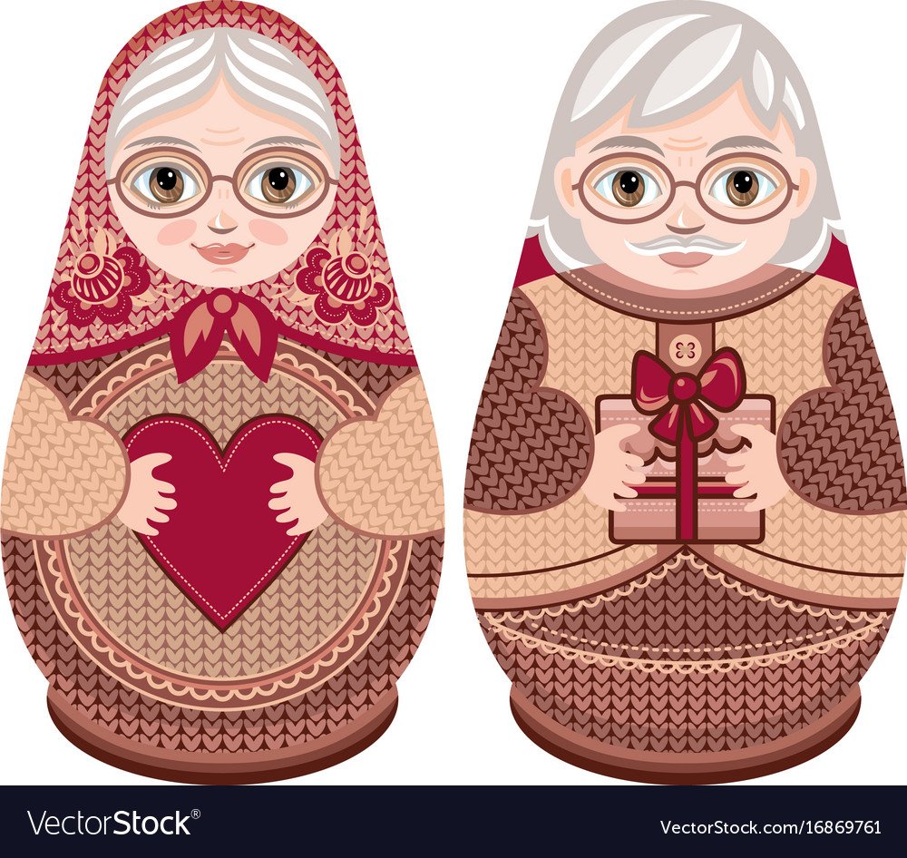 Семеновская Матрешка вектор