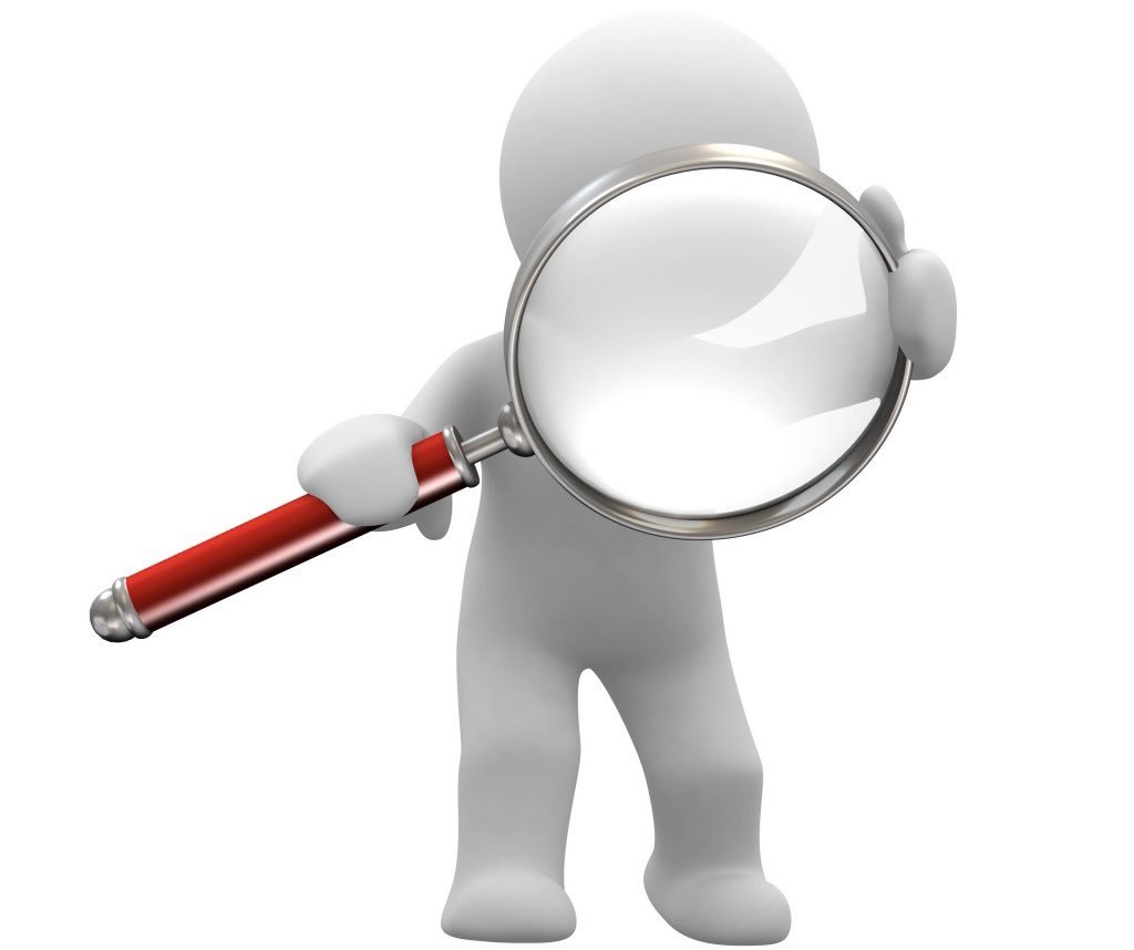 Человечек с лупой