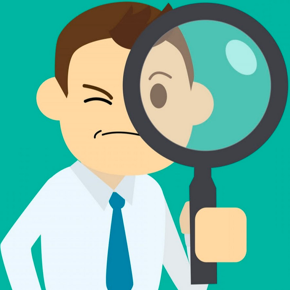 Человек с лупой