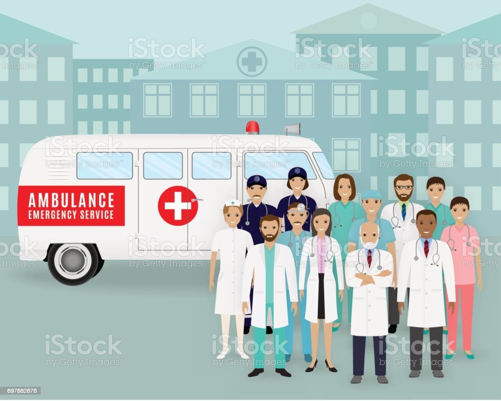 Медики скорой помощи фон