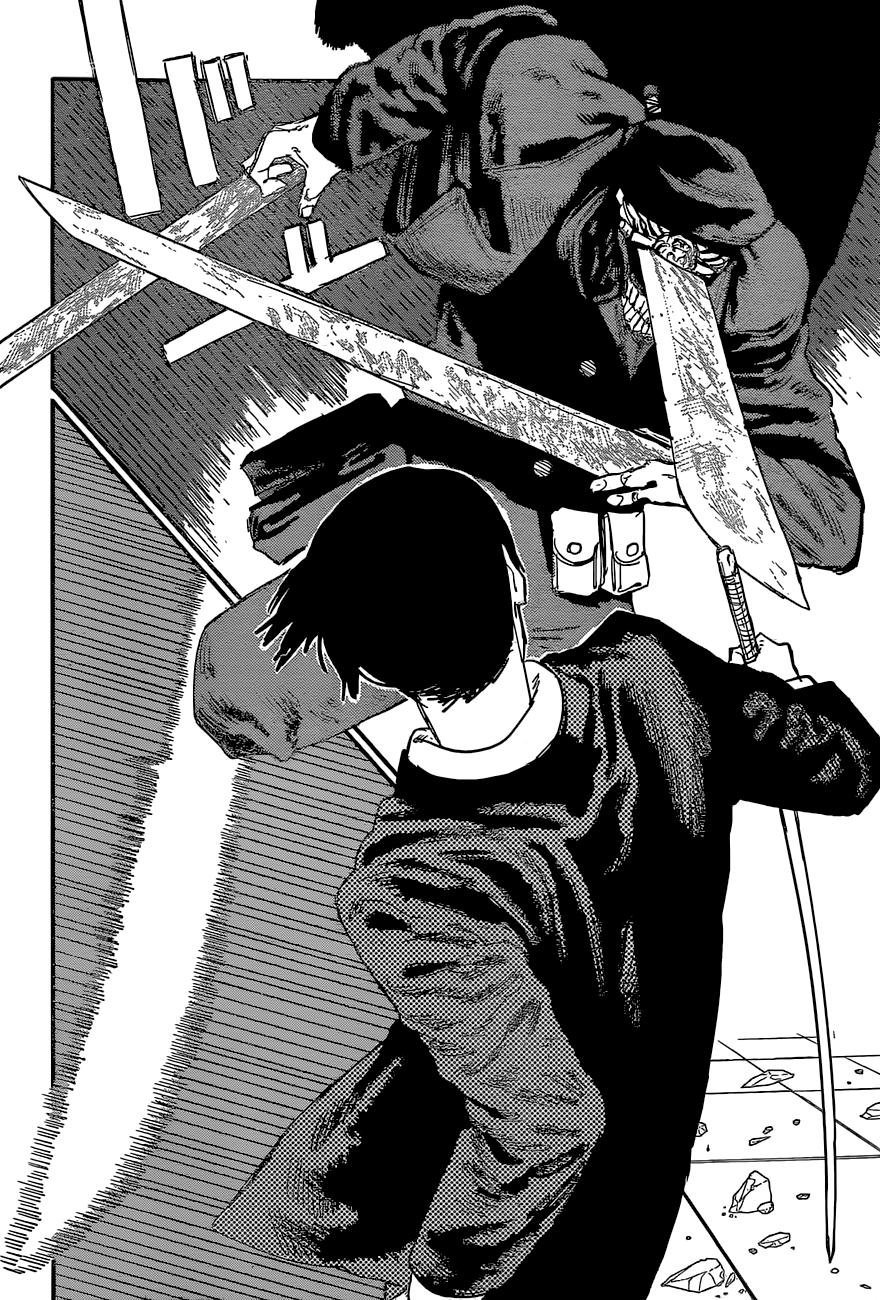 Человек бензопила Манга 1 часть