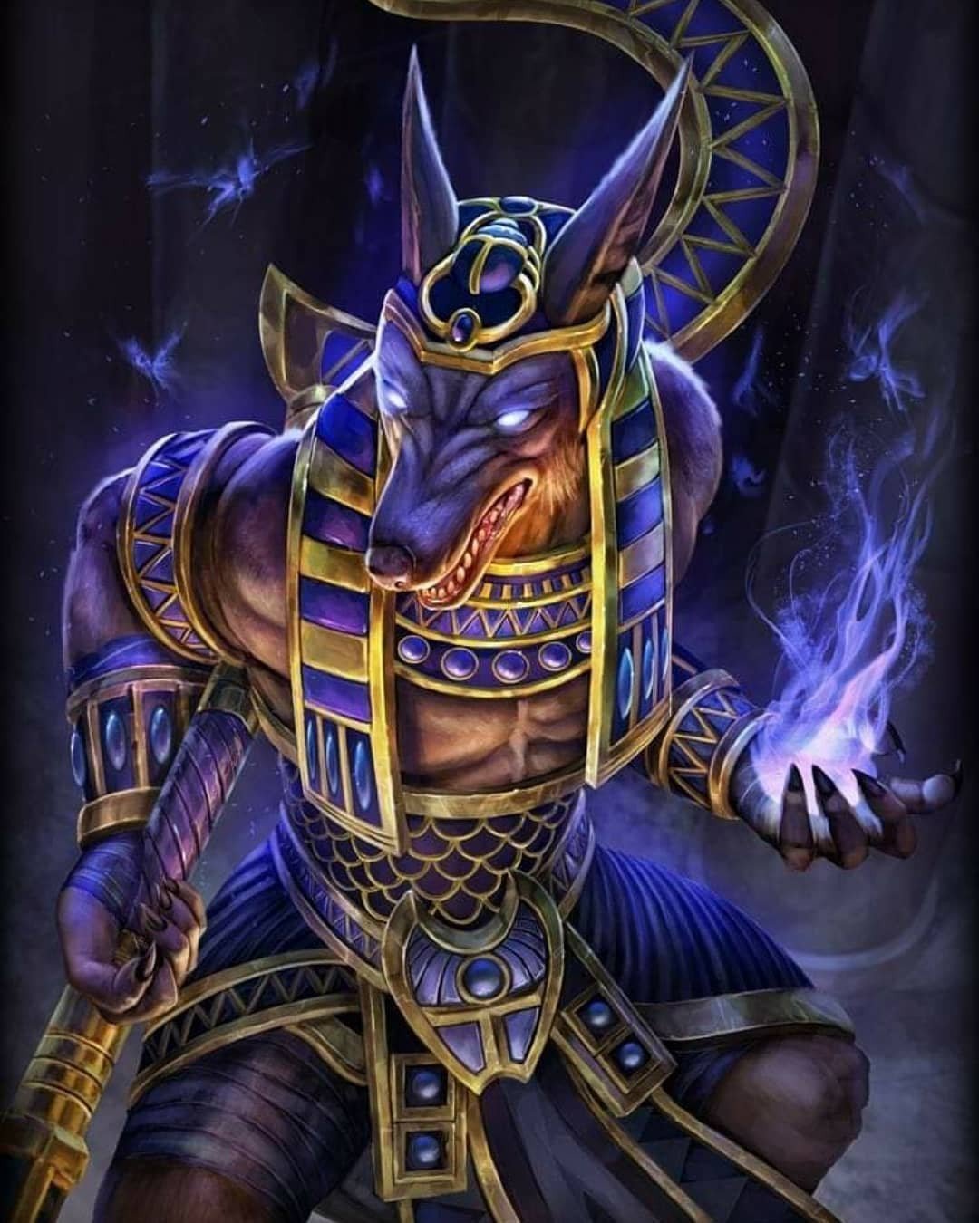 Египетский Бог Себек арт