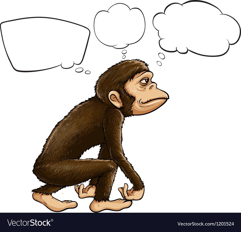 Мартышка думает