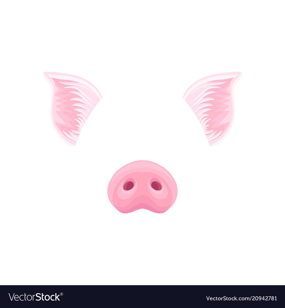 Поросячий хвостик мультяшный