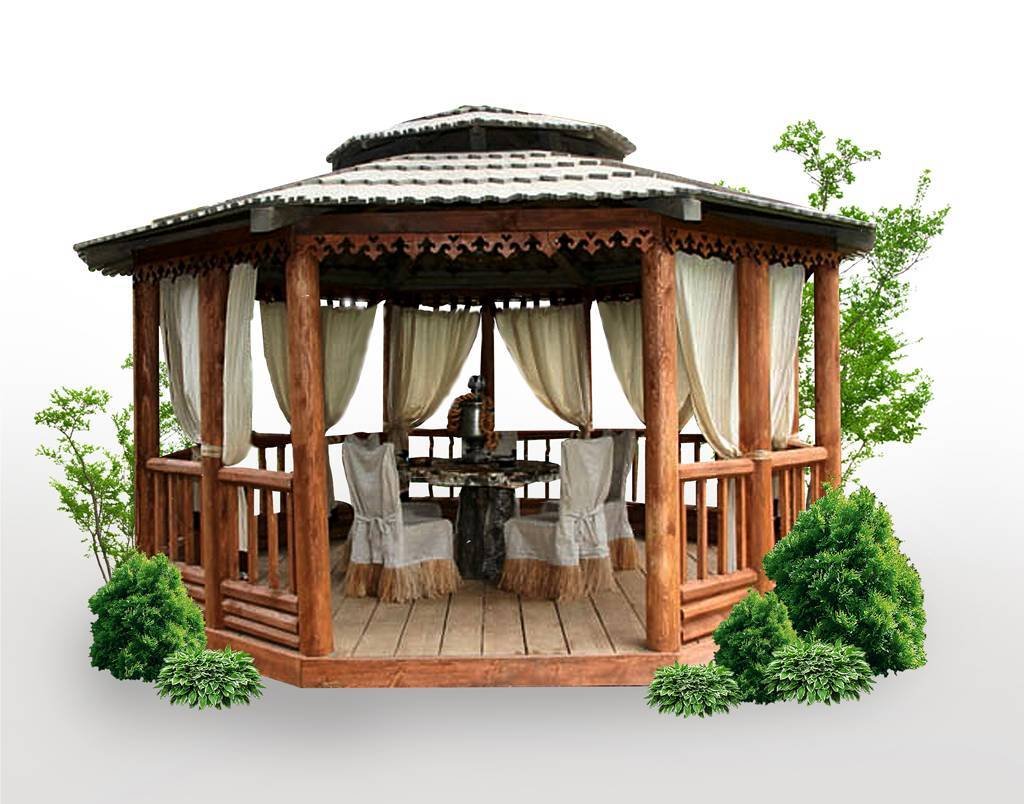 Беседка без фона