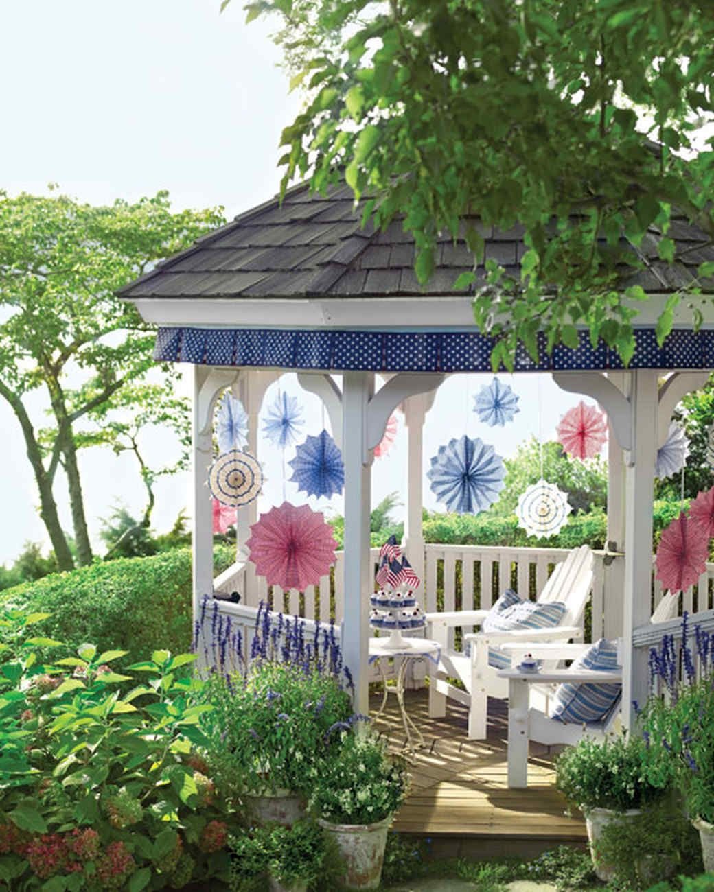 Декорация беседки