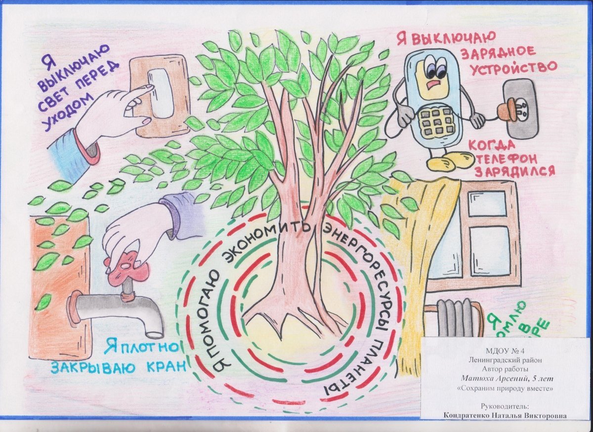 Выставка рисунков по энергосбережению