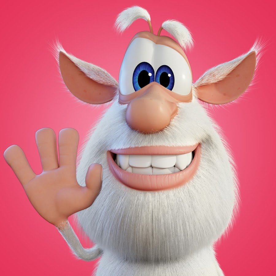 Буба на белом фоне