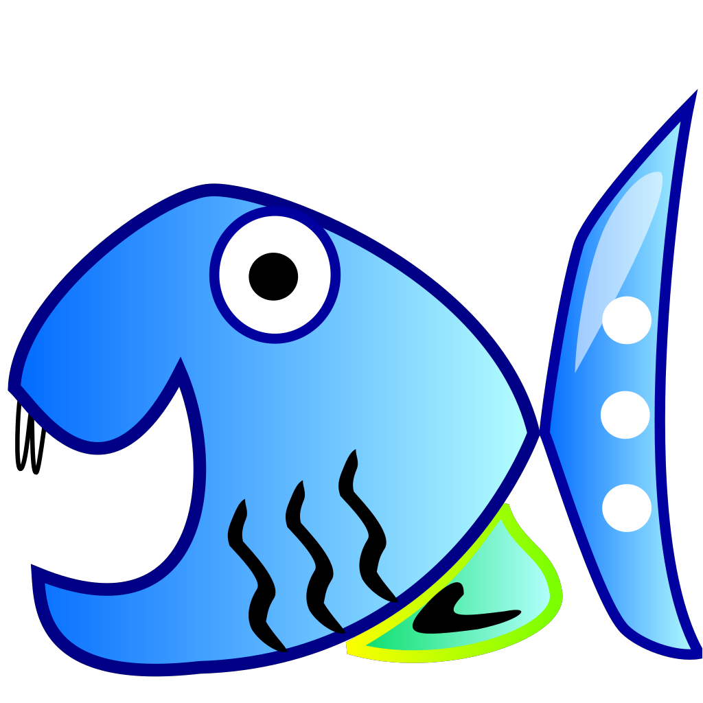 Рыбки голубые клипарт