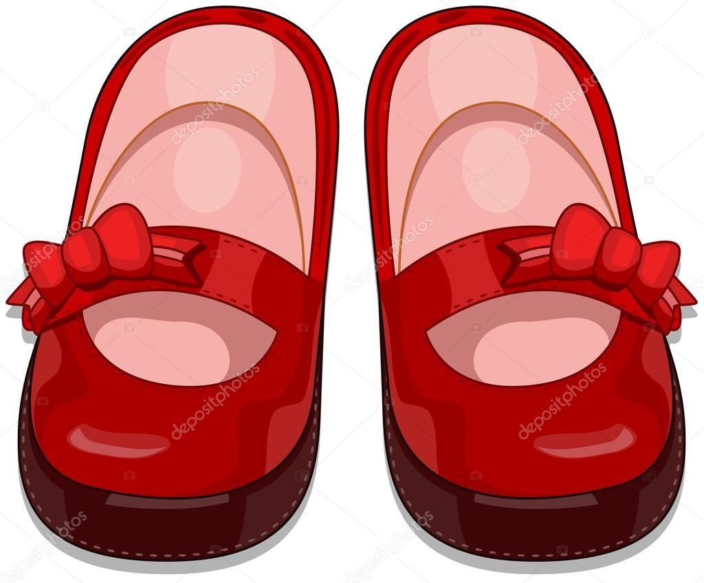 Нарисовать туфельки детские