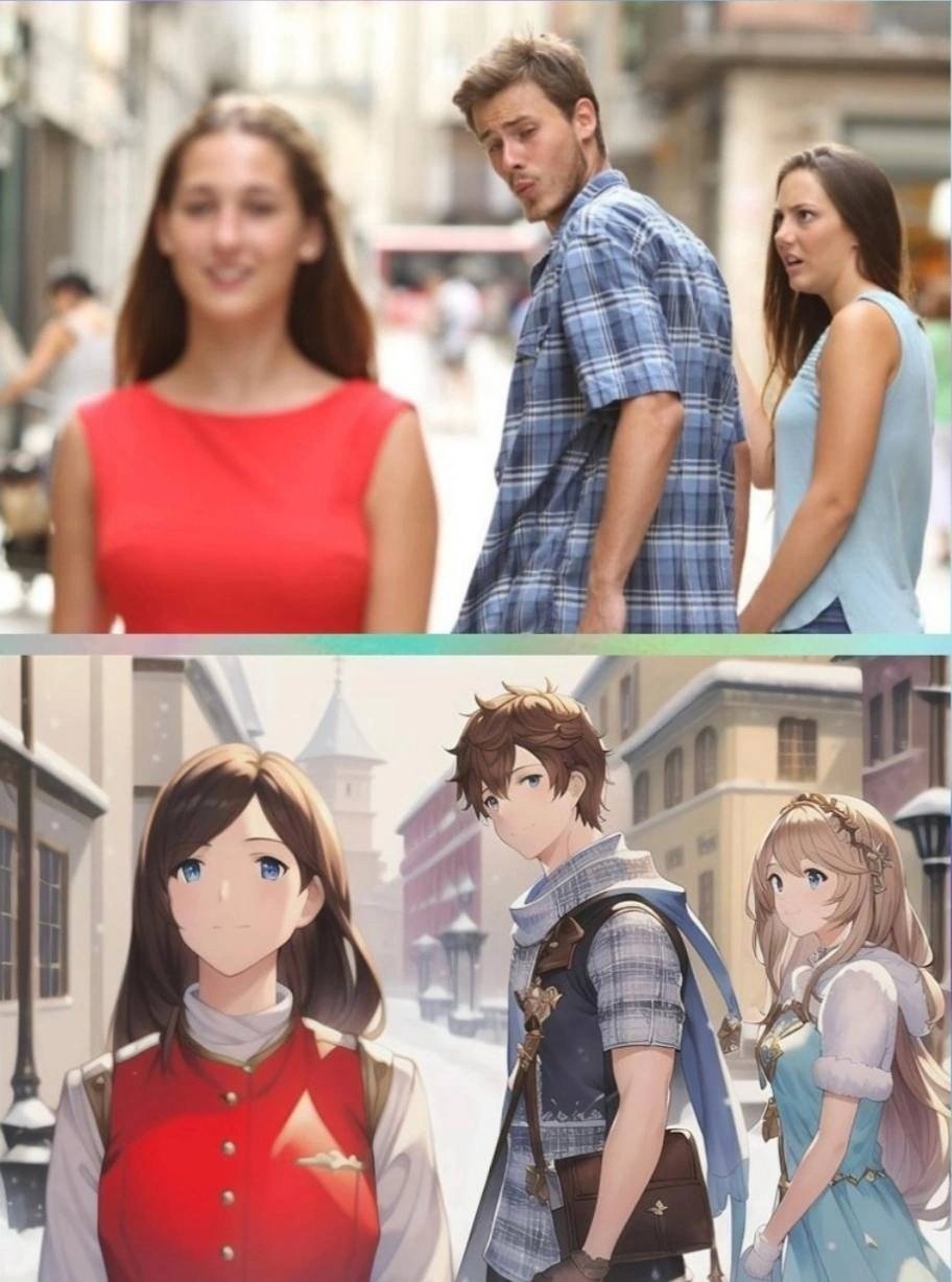 Персонажи в анимешном стиле