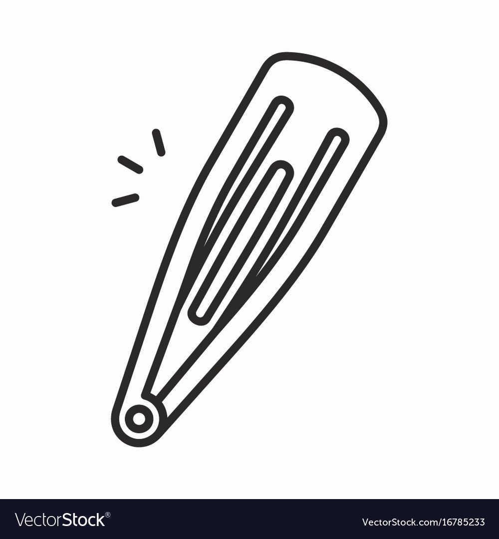 Заколка для волос рисунок