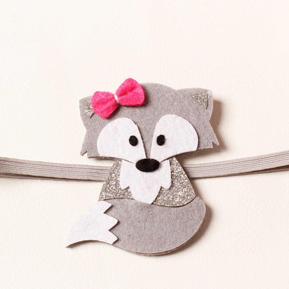 Заколки из фетра лисички