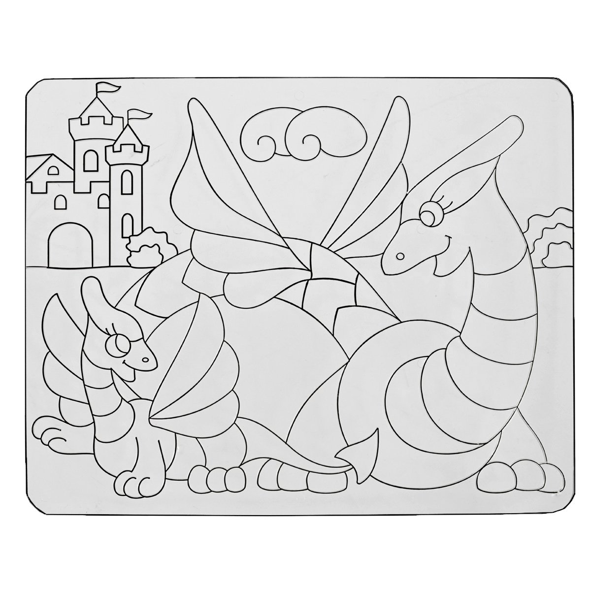 Трафареты для витражей детские