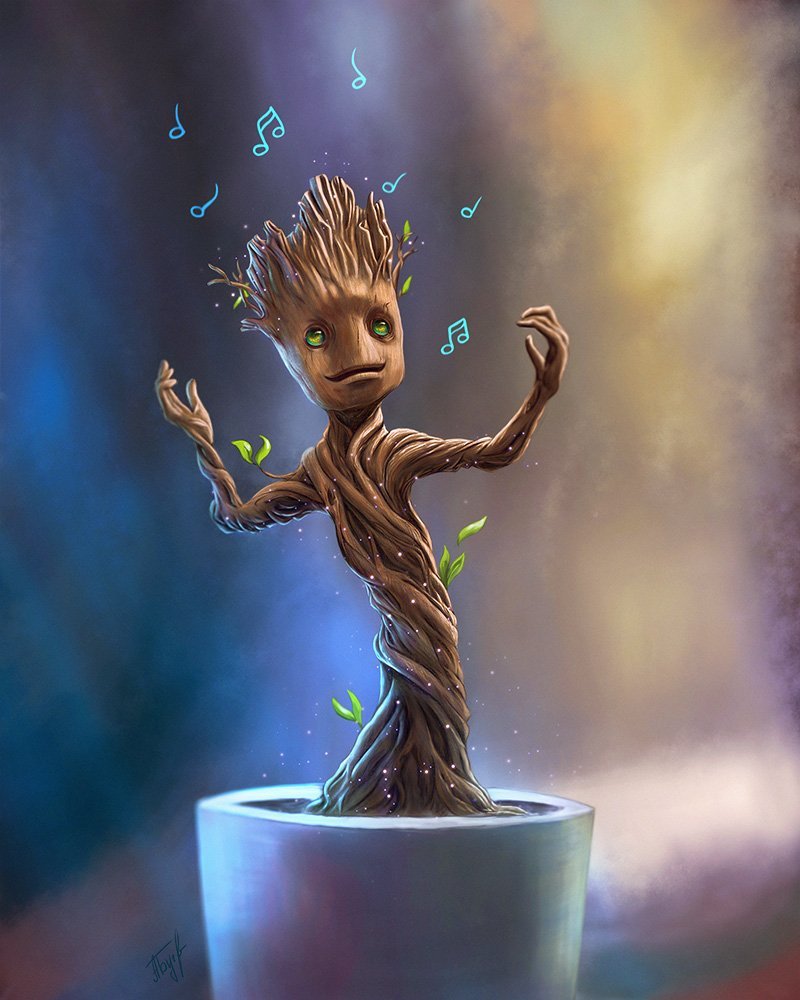 Стражи Галактики дерево Грут