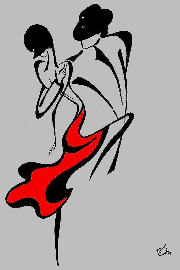 Силуэт танцора