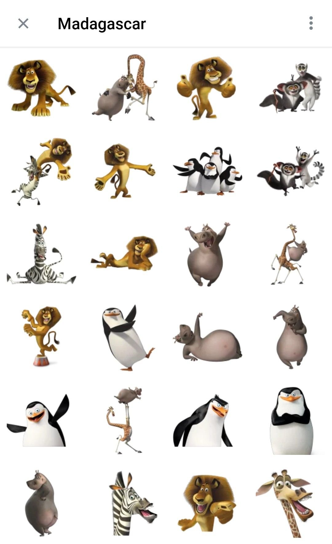 Герои мультфильма Мадагаскар в картинках