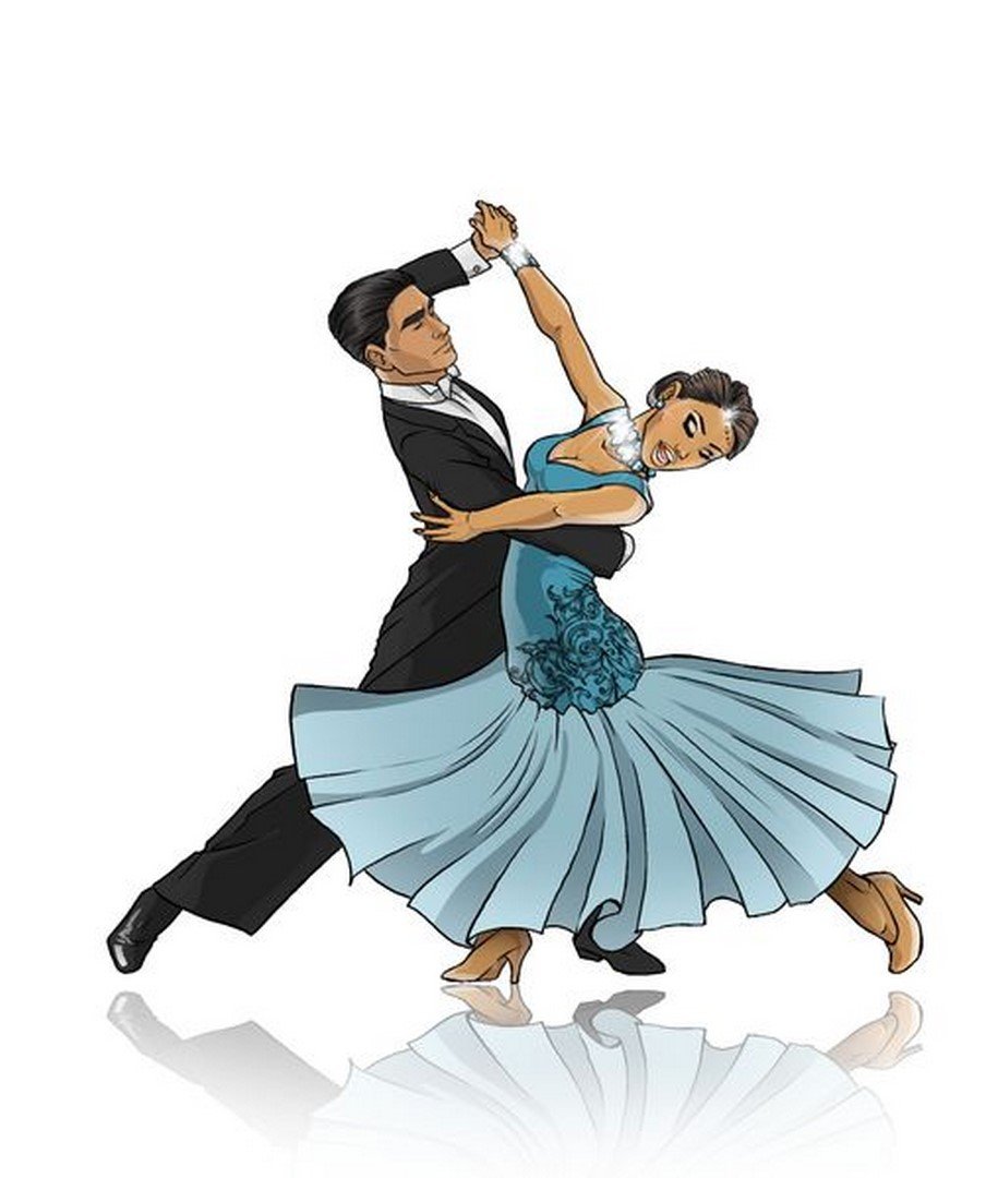 Мальчик и девочка танцуют иллюстрации