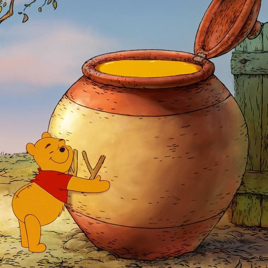 Винни пух сидячий