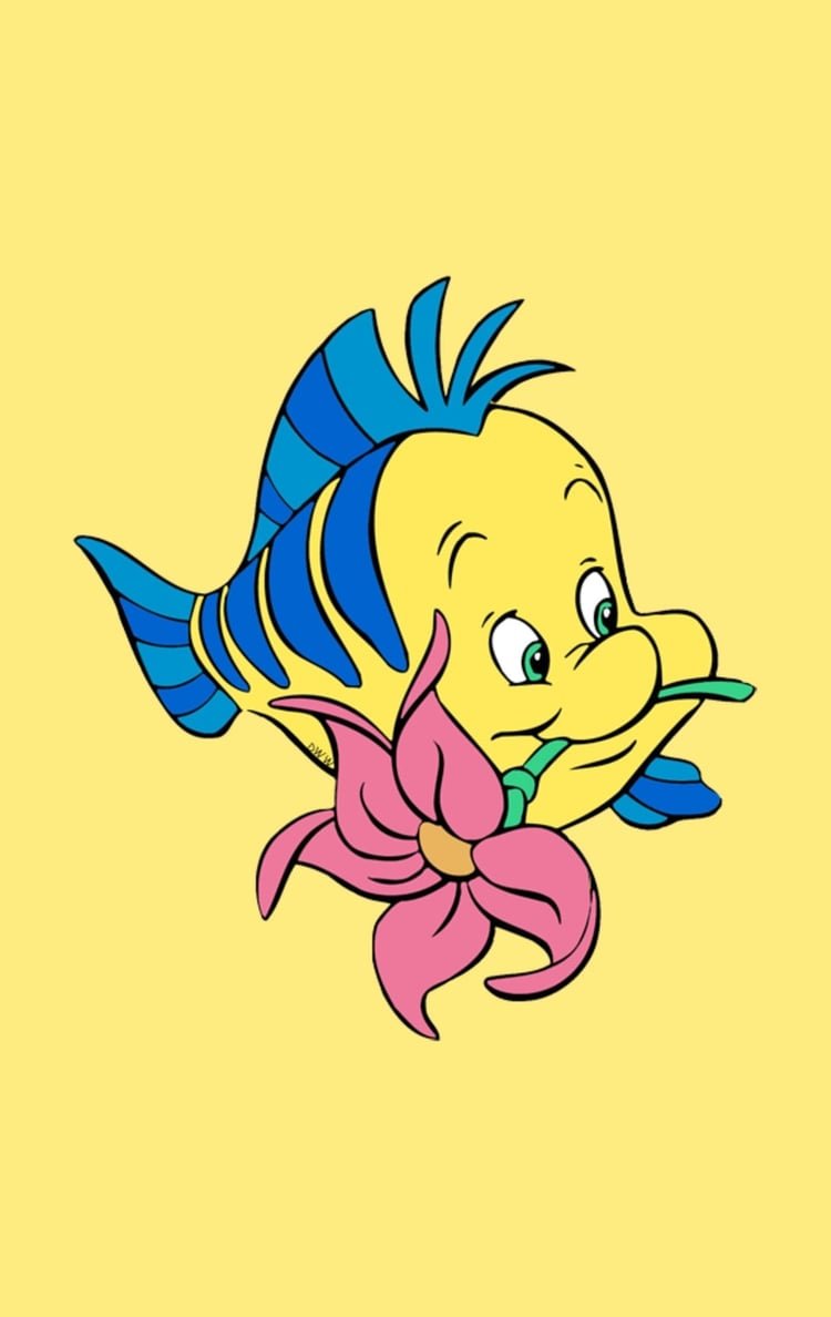 Герои Русалочки Флаундер