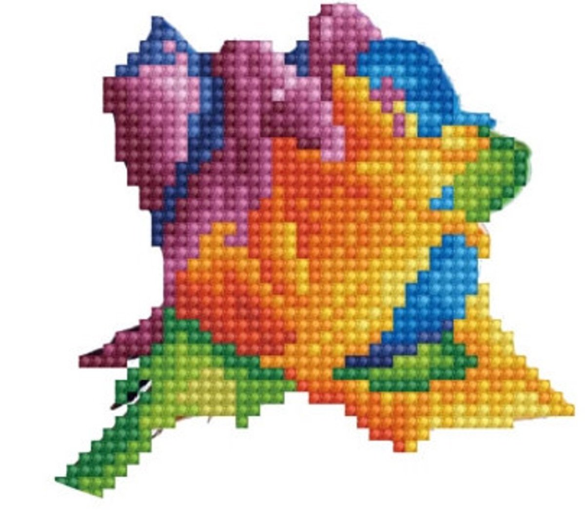 Dimensions / набор для вышивания: поцелуй для снеговика