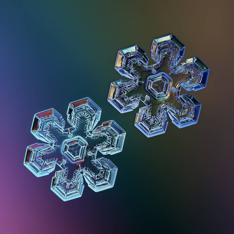 Снежинки настоящие