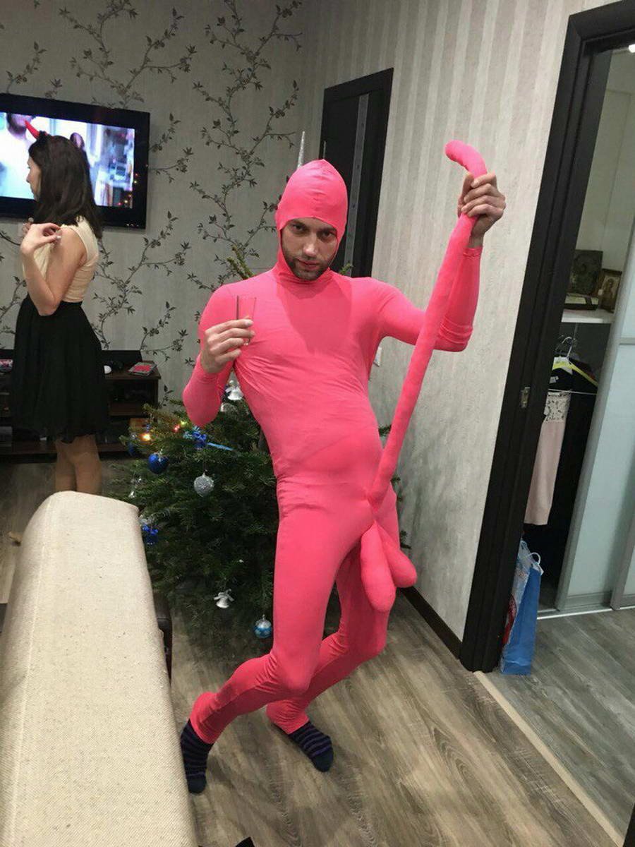 Счастливый смешной человек