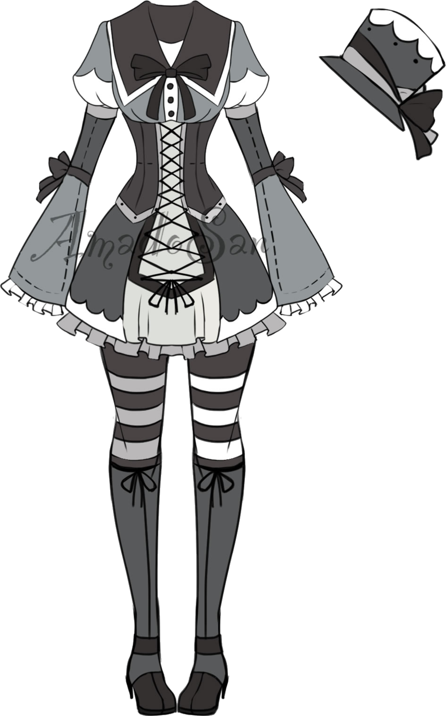 Аниме костюмы референс