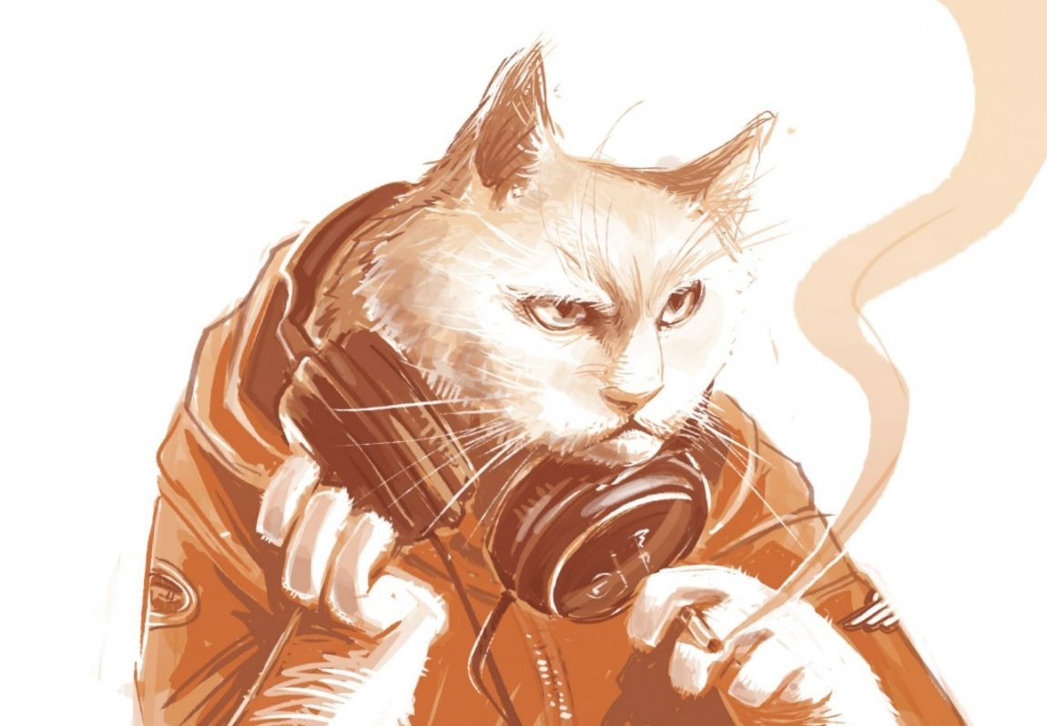 Животные с наушниками