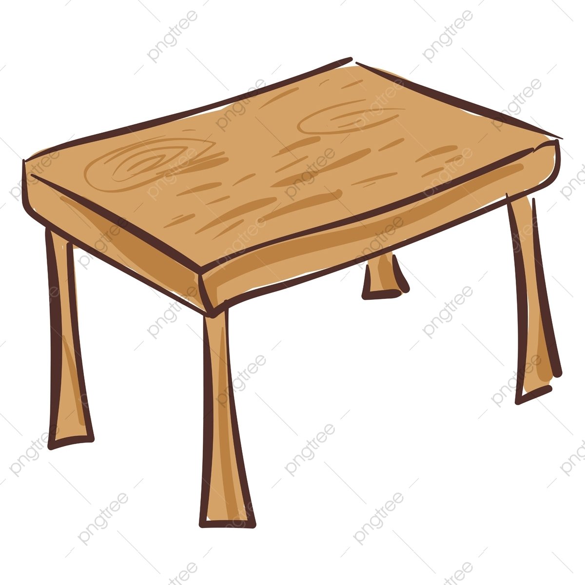 Нарисованный деревянный стол