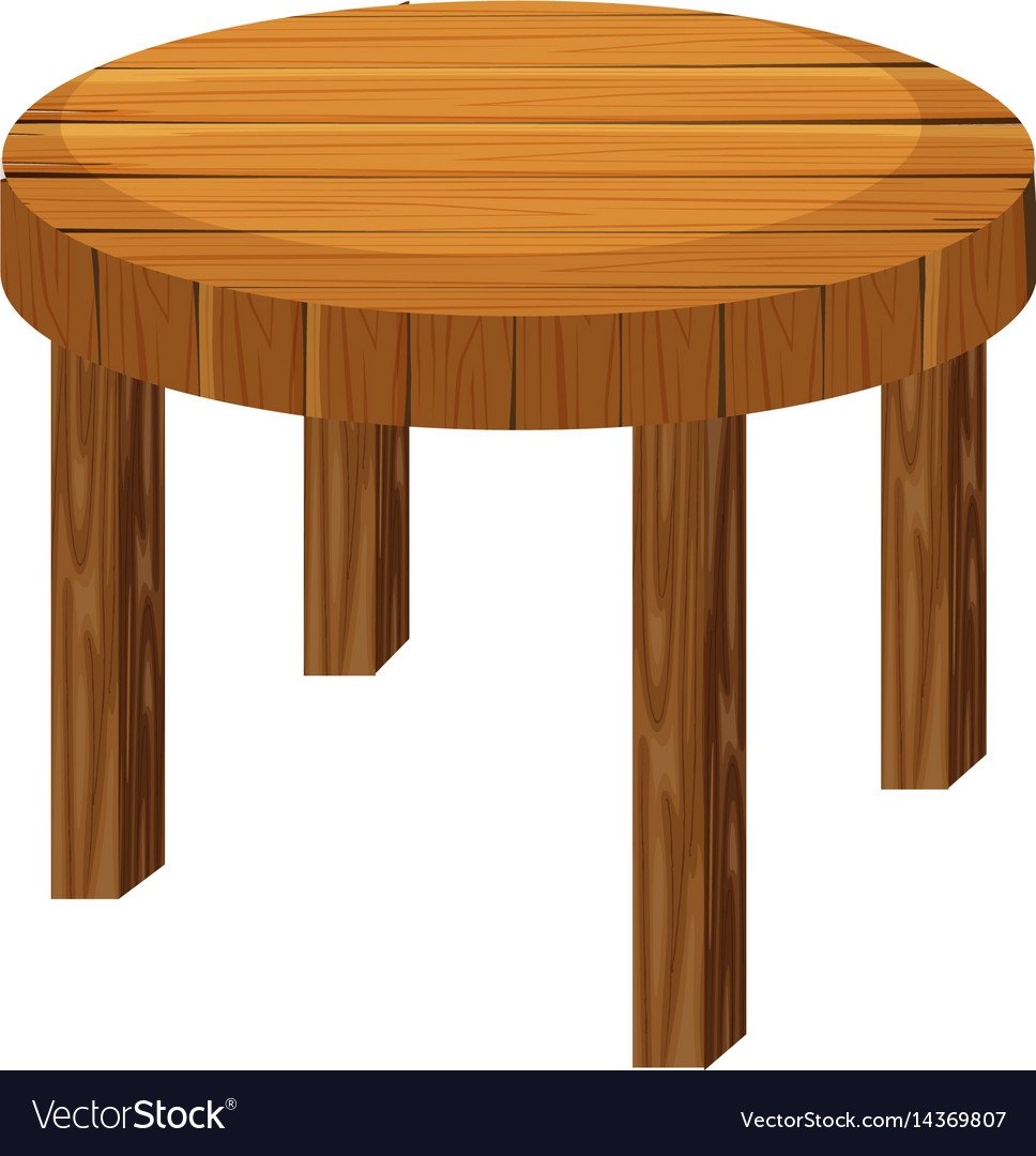 Мультяшный деревянный стол