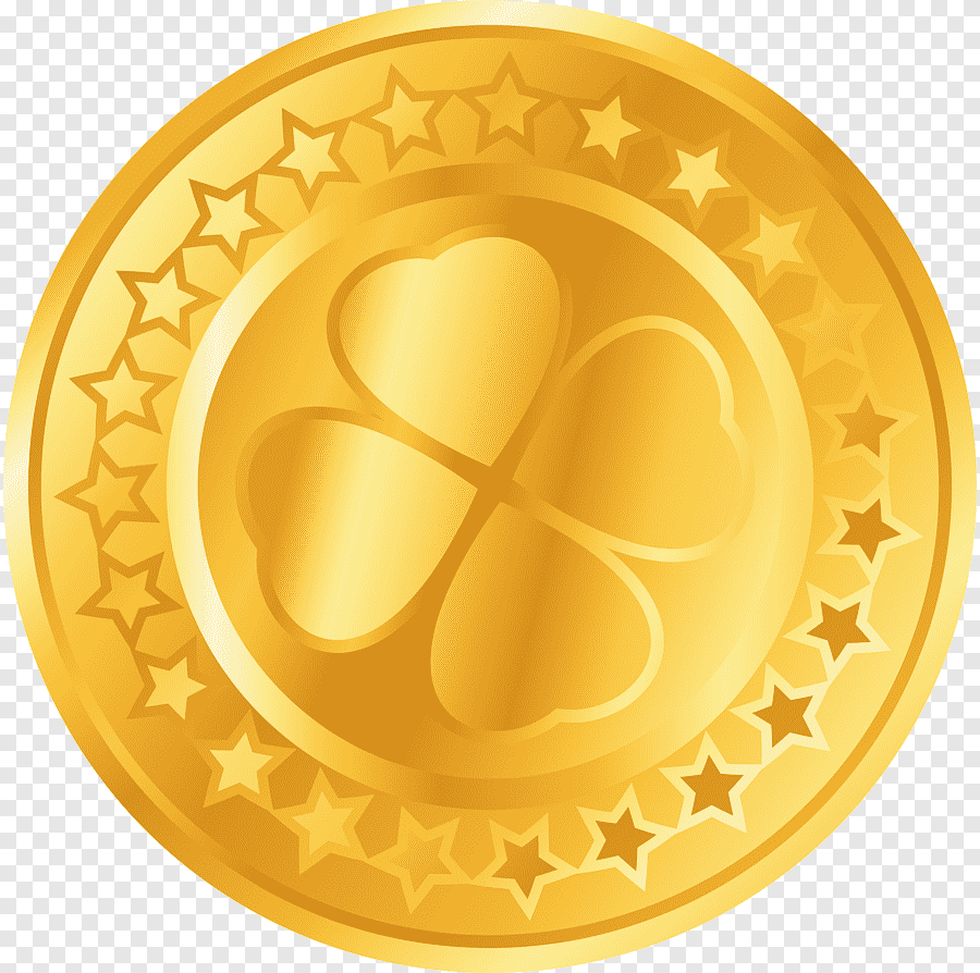 Монеты на прозрачном фоне