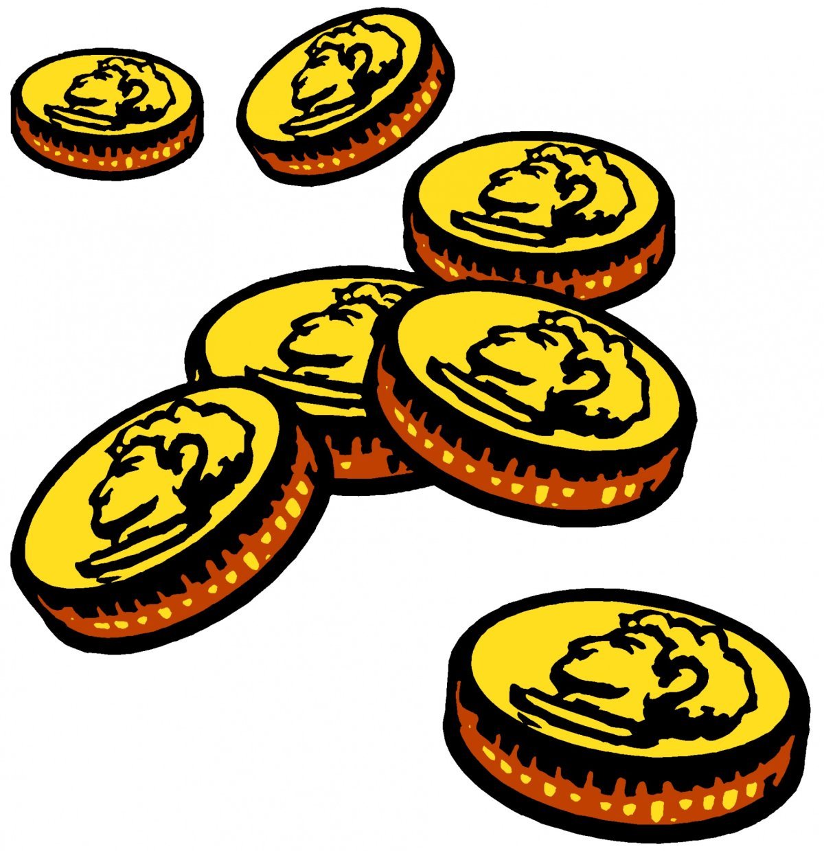 Монетка рисованная