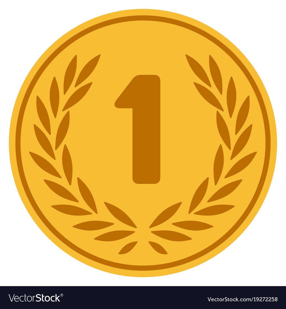 Монета 1 вектор