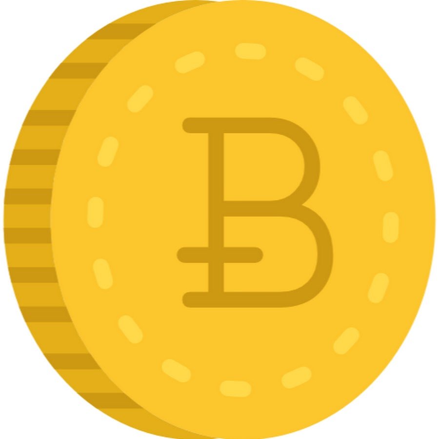 Монета биткоин нарисованная