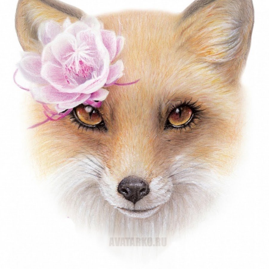 Лисенок в венке