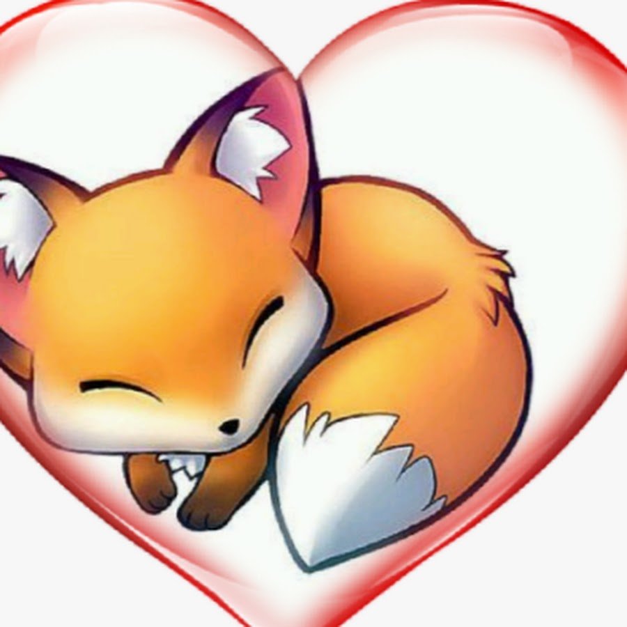 Милый Лисенок мультяшный