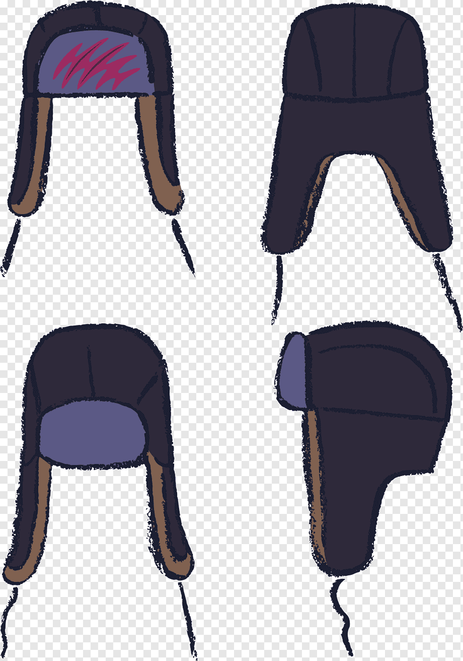 Женская шапка зимняя вектор