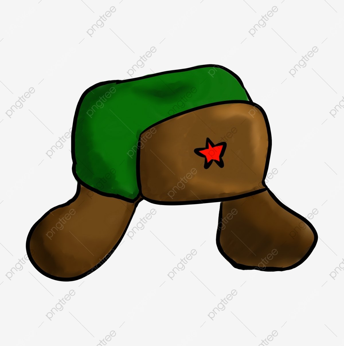 Шапка ушанка рисунок