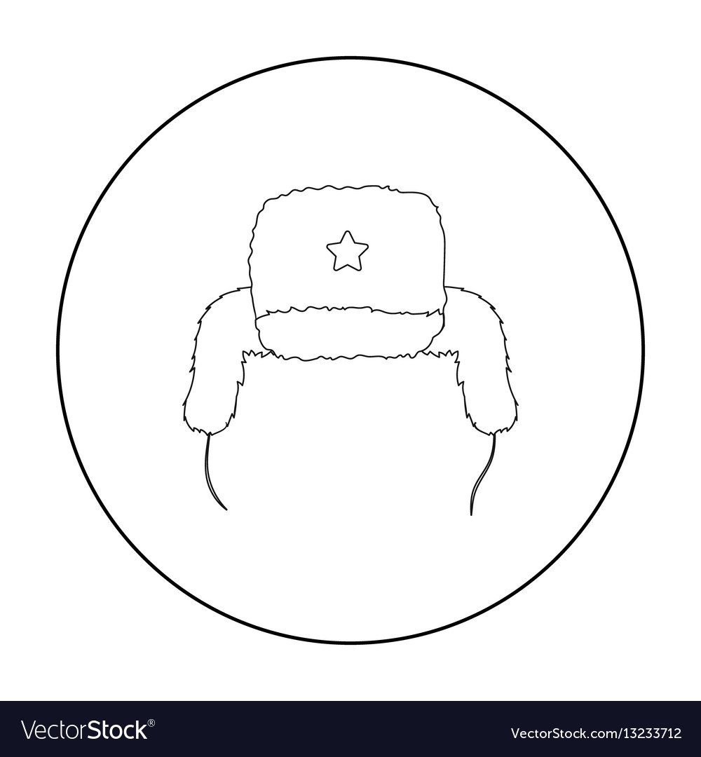 Шапка ушанка раскраска для детей