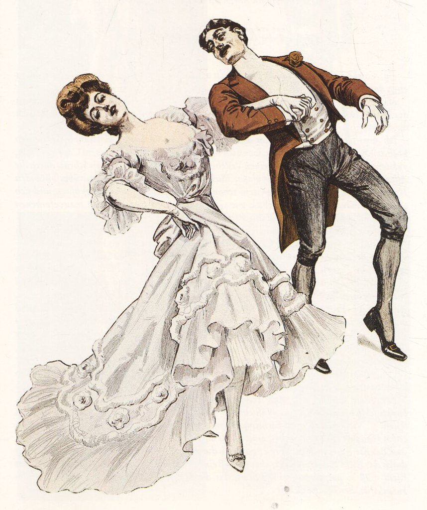 Исторические танцы рисунок