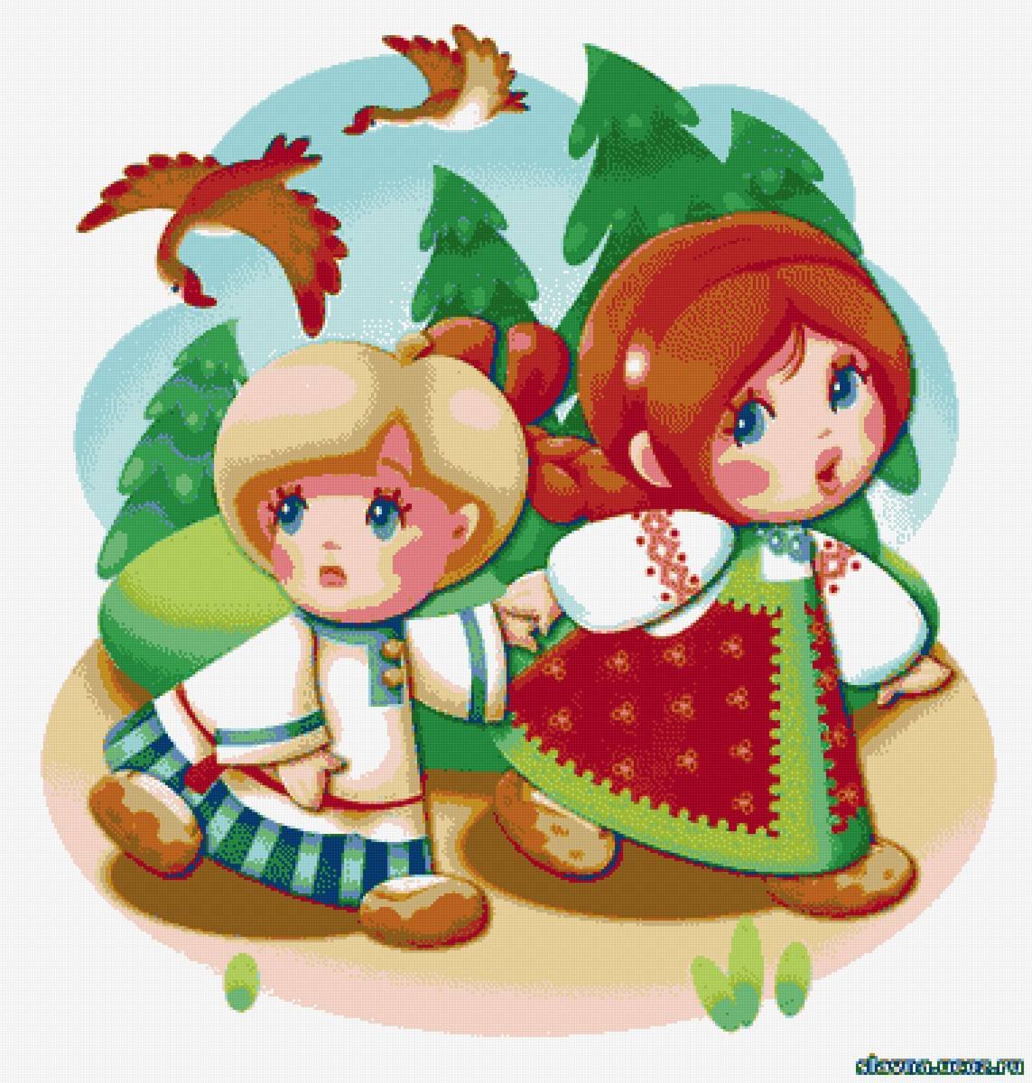 Лиса со скалочкой сказка