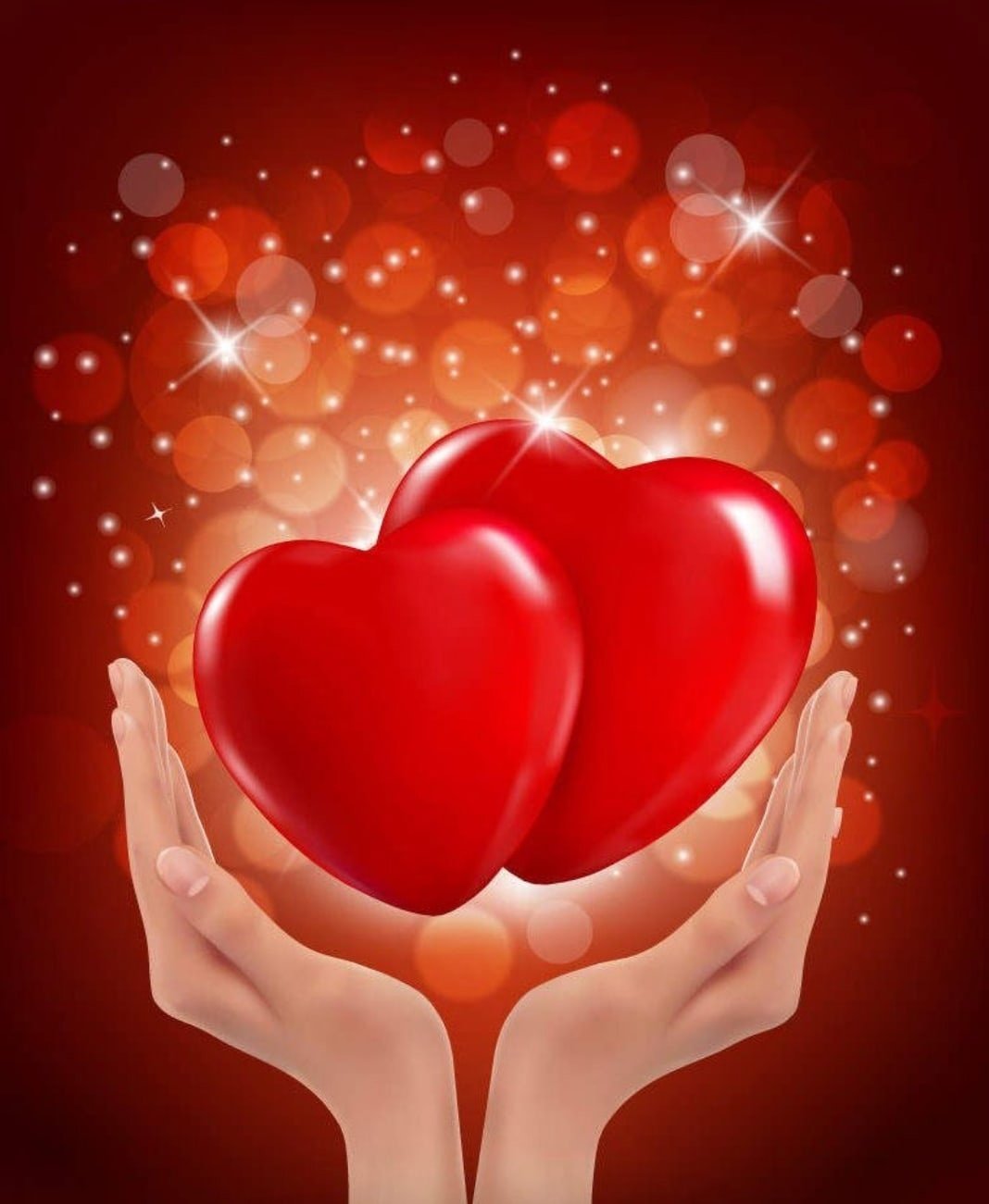 Красивое сердце в руках